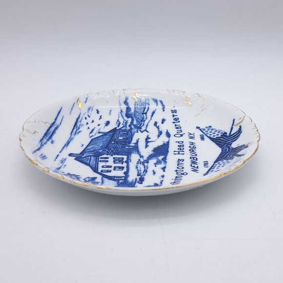 Antique Commemorative Plate -Washington's Headquarters by Mercer Pottery - Picture 8 of 11